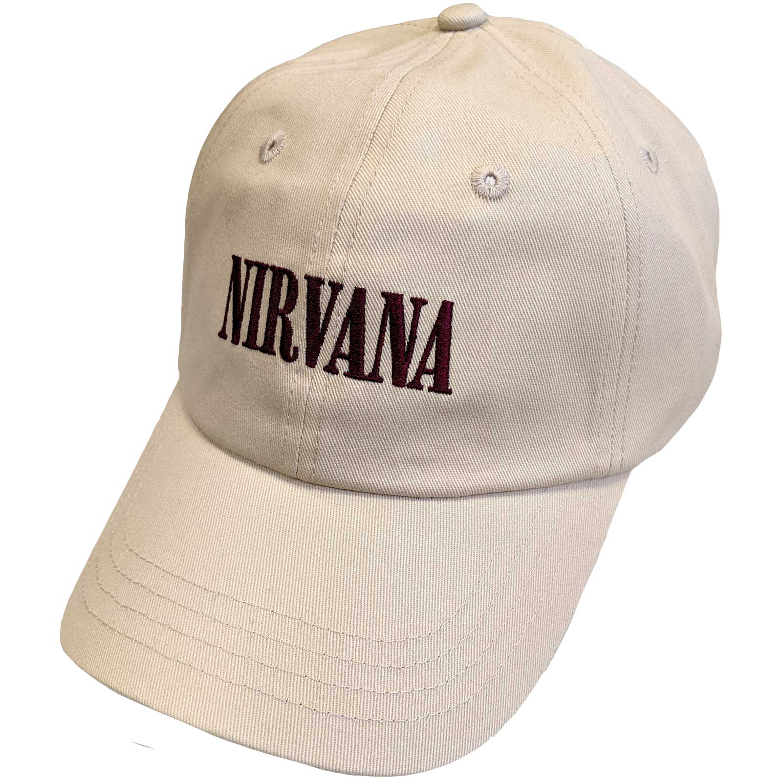 Image of Nirvana Unisex Baseball Cap: Text Logo Rock Off
